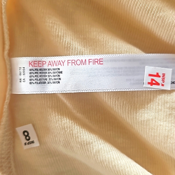 Free People Intimately Women Knit Yellow Spaghetti straps Tank Top/Cami Size S P - Picture 11 of 11